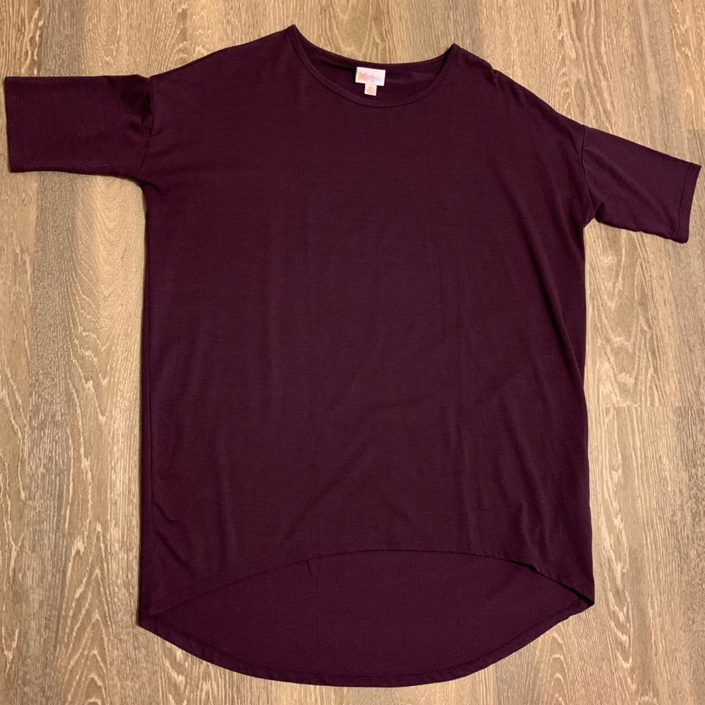 LulaRoe Solid Purple XS Irma Tunic
